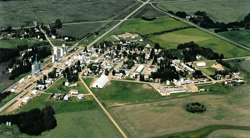 Aerial Shot of Canwood, Saskatchewan